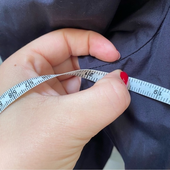 NEW Antik Batik Mali navy blue long sleeve button lace dress puff sleeve 40 - Picture 7 of 13